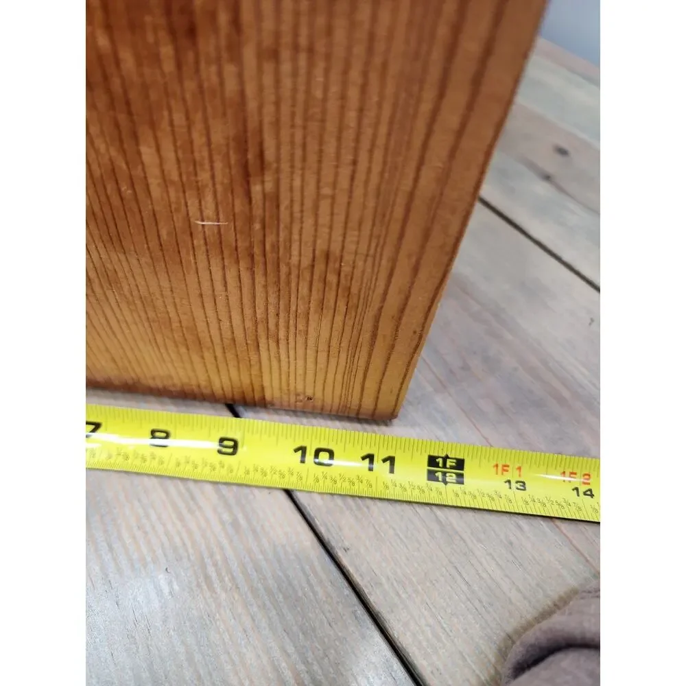 Rustic Farmhouse wooden roll top bread box classic slatted tambour door